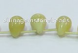 COP357 15.5 inches 13*18mm teardrop yellow opal gemstone beads