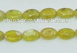 COP361 15.5 inches 9*12mm oval yellow opal gemstone beads wholesale