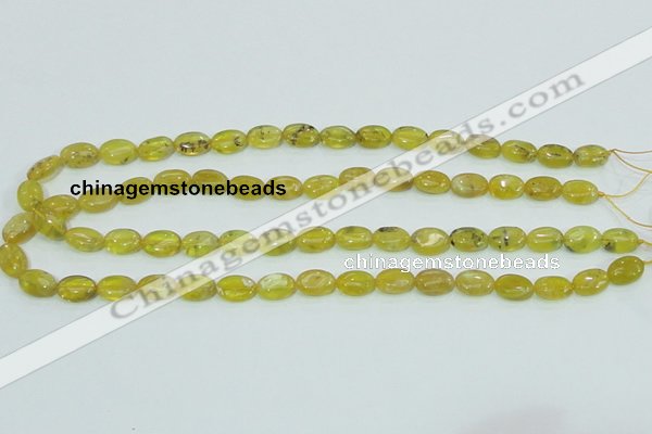 COP361 15.5 inches 9*12mm oval yellow opal gemstone beads wholesale