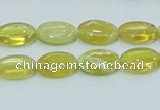 COP362 15.5 inches 10*14mm oval yellow opal gemstone beads wholesale