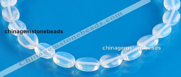 COP37 10*13mm flat oval translucent opal stone beads Wholesale