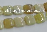 COP372 15.5 inches 12*12mm square yellow opal gemstone beads