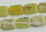 COP373 15.5 inches 13*18mm rectangle yellow opal gemstone beads