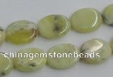 COP377 15.5 inches 12*16mm oval yellow opal gemstone beads wholesale