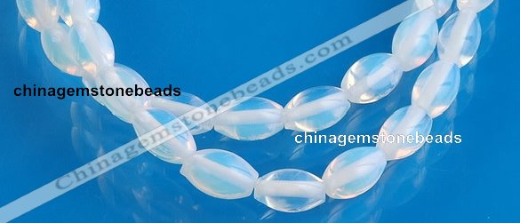 COP40 6*10mm translucent rice opal gemstone beads Wholesale