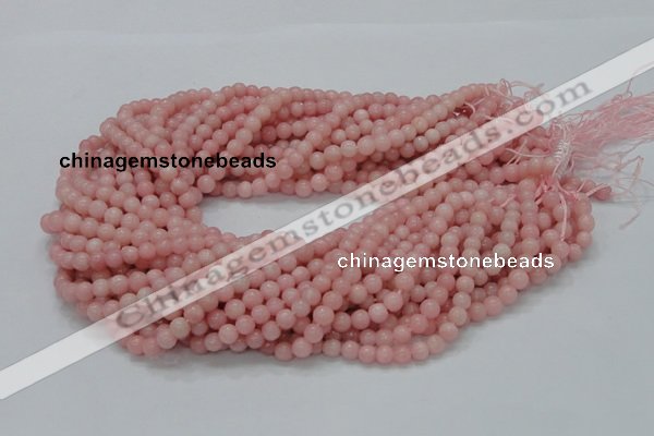 COP402 15.5 inches 6mm round Chinese pink opal gemstone beads