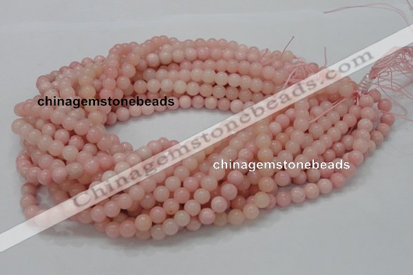 COP403 15.5 inches 8mm round Chinese pink opal gemstone beads
