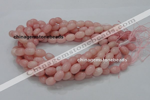 COP409 15.5 inches 10*14mm rice Chinese pink opal gemstone beads