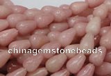 COP411 15.5 inches 6*10mm teardrop Chinese pink opal gemstone beads