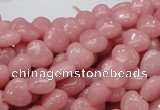 COP412 15.5 inches 8*8mm heart Chinese pink opal gemstone beads