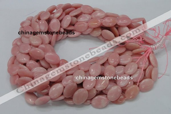 COP419 15.5 inches 14*18mm oval Chinese pink opal gemstone beads