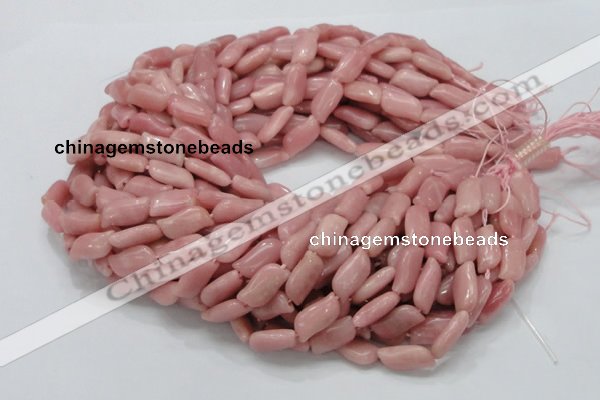 COP421 15.5 inches 10*12mm marquise Chinese pink opal gemstone beads