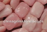 COP427 15.5 inches 13*18mm rectangle Chinese pink opal gemstone beads