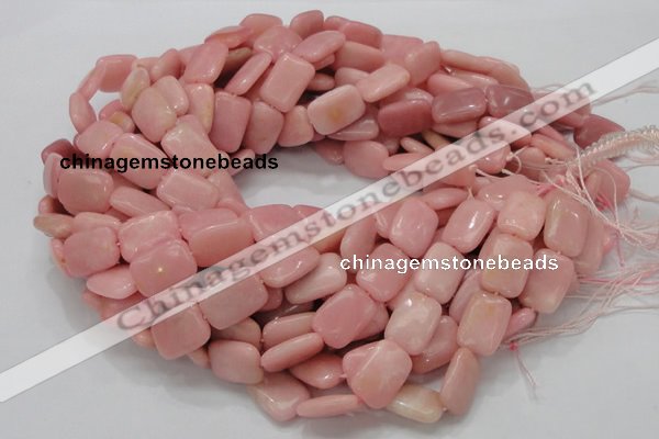 COP427 15.5 inches 13*18mm rectangle Chinese pink opal gemstone beads