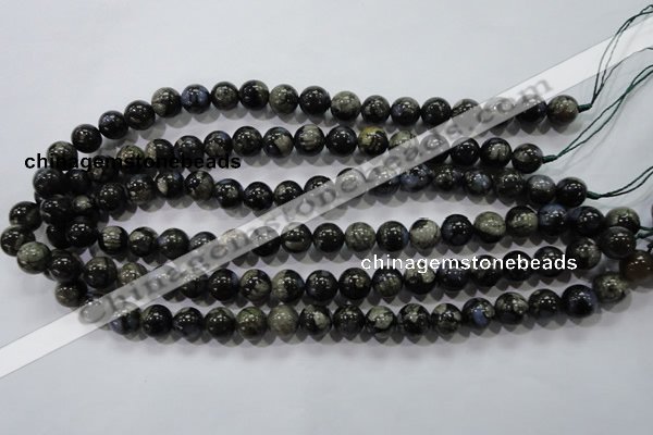 COP454 15.5 inches 10mm round natural grey opal gemstone beads