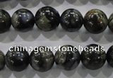 COP455 15.5 inches 12mm round natural grey opal gemstone beads