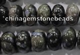 COP472 15.5 inches 10*16mm rondelle natural grey opal gemstone beads