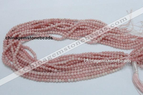 COP50 15.5 inches 4mm round natural pink opal gemstone beads