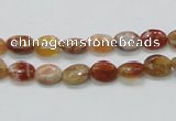 COP500 15.5 inches 6*8mm oval natural red opal gemstone beads