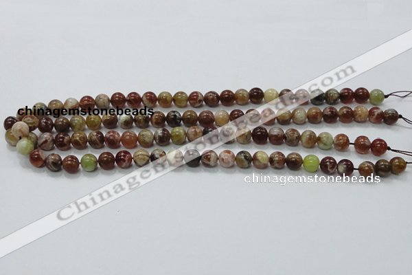 COP501 15.5 inches 8mm round natural red opal gemstone beads