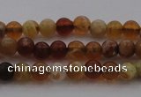 COP508 15.5 inches 4mm round natural red opal gemstone beads