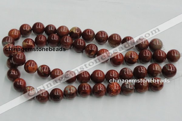 COP515 15.5 inches 16mm round red opal gemstone beads wholesale