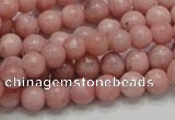 COP52 15.5 inches 7mm round natural pink opal gemstone beads