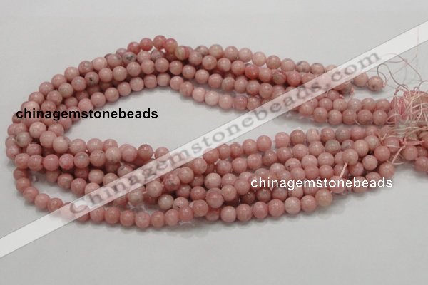 COP52 15.5 inches 7mm round natural pink opal gemstone beads