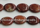 COP522 15.5 inches 13*18mm oval red opal gemstone beads wholesale