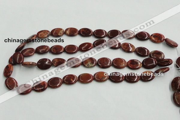 COP522 15.5 inches 13*18mm oval red opal gemstone beads wholesale