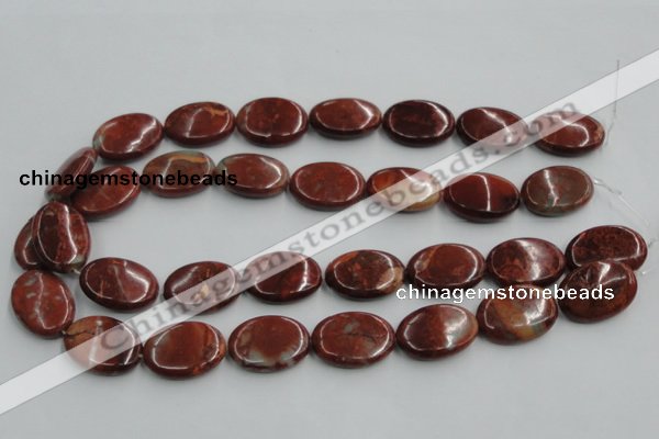 COP523 15.5 inches 18*25mm oval red opal gemstone beads wholesale