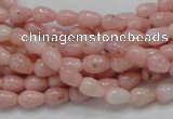 COP54 15.5 inches 5*8mm teardrop natural pink opal gemstone beads