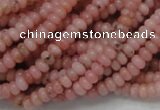 COP56 15.5 inches 2.5*4mm rondelle natural pink opal gemstone beads