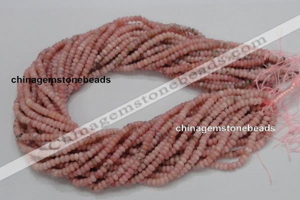 COP56 15.5 inches 2.5*4mm rondelle natural pink opal gemstone beads