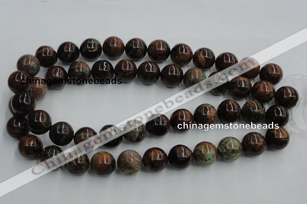 COP601 15.5 inches 16mm round green opal gemstone beads wholesale