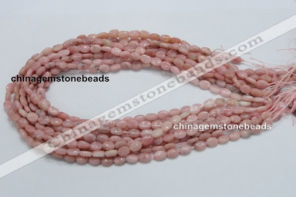 COP61 15.5 inches 6*8mm oval natural pink opal gemstone beads