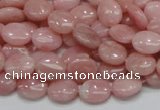 COP62 15.5 inches 8*10mm oval natural pink opal gemstone beads