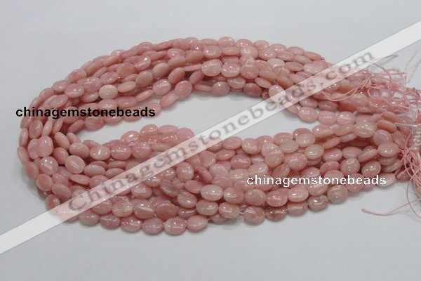 COP62 15.5 inches 8*10mm oval natural pink opal gemstone beads