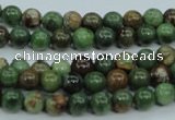 COP651 15.5 inches 6mm round green opal gemstone beads wholesale