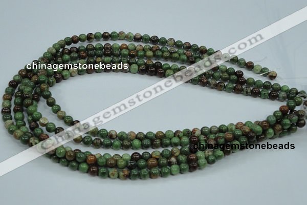 COP651 15.5 inches 6mm round green opal gemstone beads wholesale