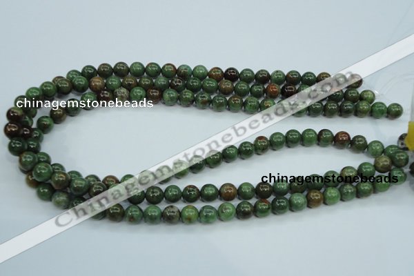 COP652 15.5 inches 8mm round green opal gemstone beads wholesale