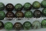 COP653 15.5 inches 10mm round green opal gemstone beads wholesale