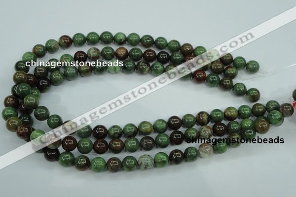 COP653 15.5 inches 10mm round green opal gemstone beads wholesale