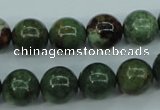 COP654 15.5 inches 12mm round green opal gemstone beads wholesale