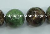 COP658 15.5 inches 20mm round green opal gemstone beads wholesale