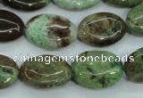 COP678 15.5 inches 13*18mm oval green opal gemstone beads