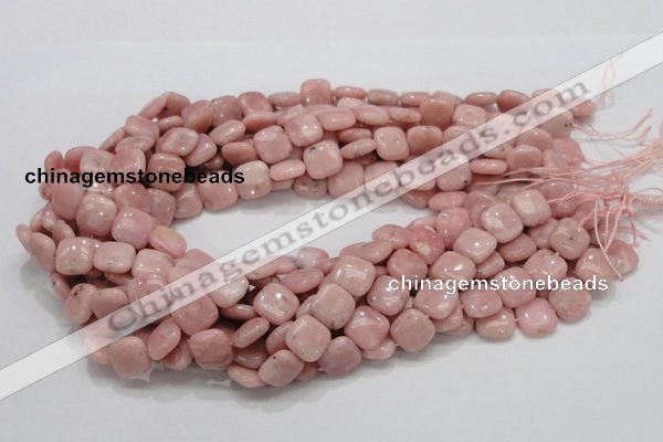 COP68 15.5 inches 12*12mm square natural pink opal gemstone beads