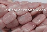 COP69 15.5 inches 10*14mm rectangle natural pink opal gemstone beads