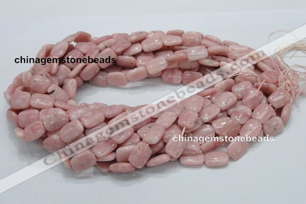 COP69 15.5 inches 10*14mm rectangle natural pink opal gemstone beads