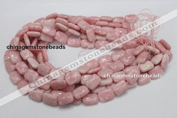 COP70 15.5 inches 13*18mm rectangle natural pink opal gemstone beads